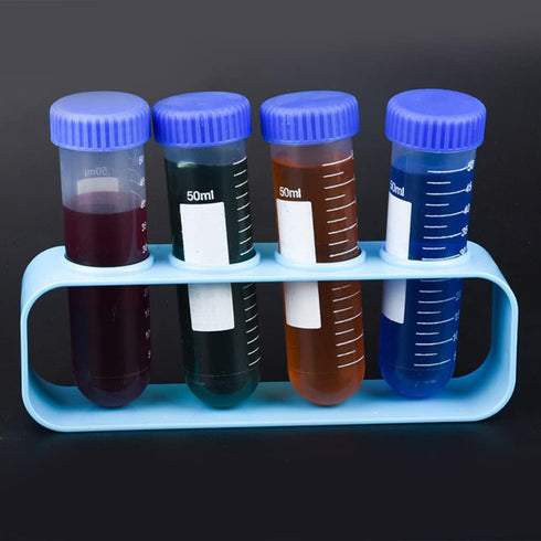 YS0911 50mL 3Pcs/Pack 50ml Professional Centrifuge Tubes Kit with Writable White Tabs Leak-Proof Screw Caps Clear Lab