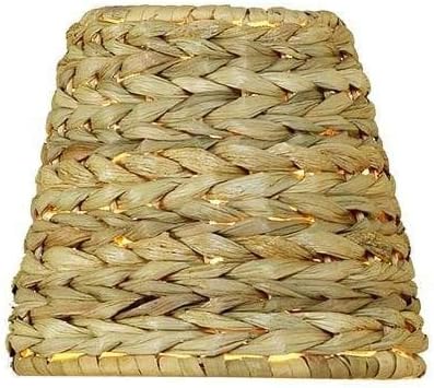 Upgradelights Sea Grass Chandelier Lamp Shade, 6 Inch Retro Bell Shaped, Clips