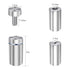 1/2” Dia x 2” L Standoffs Screws for Acrylic, Silver Sign Standoff Wall Mounts Hardware 16 Pack, Stainless Steel Stand Off Holder for Glass Board and Signage