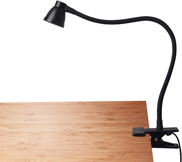 Clamp Desk Lamp, Clip on Reading Light, 3000-6500K Adjustable Color Temperature, 10 LED Beads, 6 Illumination Modes
