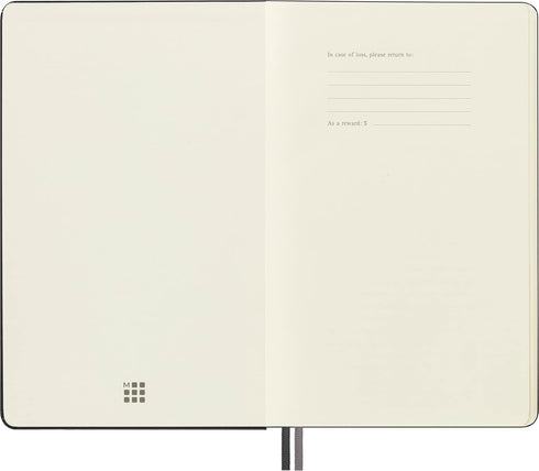 Moleskine Classic Expanded Notebook, Hard Cover, Large (5" x 8.25"), Plain/Blank, Black, 400 Pages
