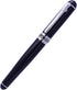 Duke Black Fountain Pen Gift Box Set - Double-Nibs Iridium Medium and Fude Calligraphy Nib for Office/Art