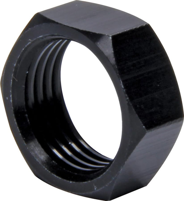 Generic 0.62-18 RH Thin Aluminum Black Jam Nuts, Pack of 10