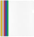 Clear Report Covers Binditek 40 Pack with Sliding Bars, 5mm Sliding Bar File Folder Binder, 25 Sheet Capacity, 5