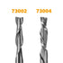 POWERTEC 2-Piece Solid Carbide Spiral Router Bit, 1/4" Shank, Woodworking Router Bits for CNC and Router Tool