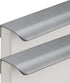 CHENCHEN96 Gray Bookcase Handles 2 Pack Invisible Bedside Table Handles Aluminum Alloy Kitchen