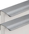 CHENCHEN96 Gray Bookcase Handles 2 Pack Invisible Bedside Table Handles Aluminum Alloy Kitchen