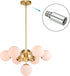 4 Pack 360 M10 PATIKIL Sloped Ceiling Light Adapter, Degree Thread Chandeliers Ceiling Pendant Lighting Adapter