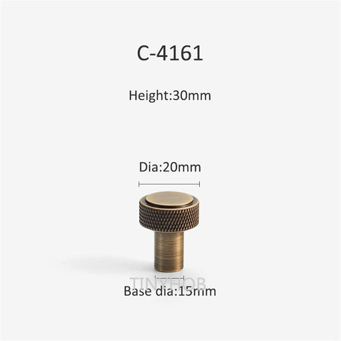 SMOKT 1Pcs C-4161-20mm-Bronze) Minimalism Knurled Textured Bronze Long Furniture Handles Wardrobe Kitchen Cupboard