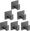 Bath Towel Hooks, 6 Pack Self Adhesive Square Coat Hooks, Heavy Duty Stainless Steel Wall Hooks for Bathroom
