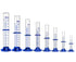 Thick Glass Graduated Cylinder, Measuring Liquid Lab Cylinder with Anti-falling Base and Bumper Guards (50ML)