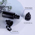 Snadulor 60pcs 5ml Empty Black Plastic Dropper Bottle with Protective Cap, Eye Drop Bottle (White Cap)