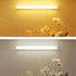 ALIVIM 2Pcs Closet white,200mm LED Under Cabinet Night Light USB Rechargeable Motion Sensor Kitchen Bedroom Lighting