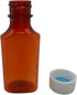 Sandhill Tools Pharmacy Liquid Medicine Leak Proof Bottles, 2 Oz with Child Resistant Caps, Perfect for Travel,