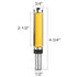 2-1/2 Inch 1/2-Inch Flush Trim Top and Bottom Bearing Router Bit Shank