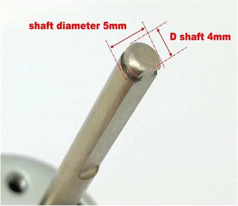 IPUDIS 42mm RS-775 12V 14.4V 18V 20V 24V 7750RPM 48mm Electronic Starter DC Large Torque D-Shaft Long Shaft DIY Tool
