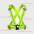 Reflective Strap Safety Vest, Lightweight,Adjustable & Elastic, Hi Vis Running Gear for Jogging,Walking,Cycling,Motorcycle,Men,Women