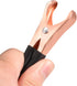 Alligator Clips Electrical Test Clamps for Charging and Testing Batteries, Copper Plated/Black Red, 15A, 4Pcs
