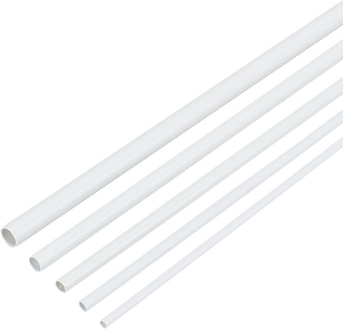 OLYCRAFT 30Pcs ABS Plastic Hollow Round Tubes, 12" Length for DIY Handmade Sand Table Material Model Building