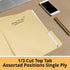 Three Leaf Manila Folder - 12 Pack, 8.5 X 11, 1/3 Cut Tab, Letter Size, Total 12 Count