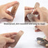 2Pcs Genuine Leather Dress Drawer Pull Loop Handles - Modern Cabinet Knobs with Screws for Home Office (Natural)