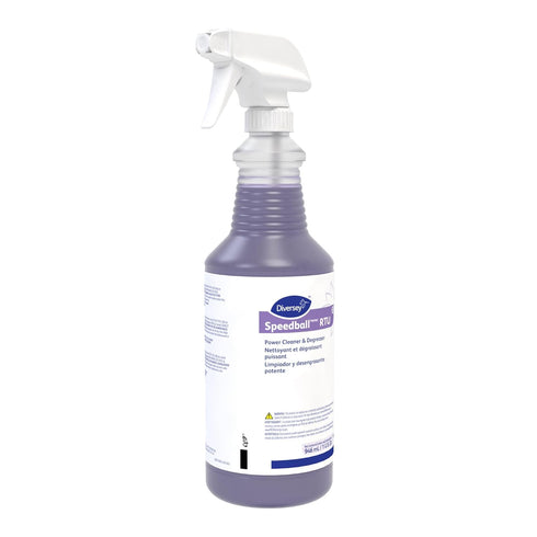 95891164 Commercial 32-Ounce Diversey Speedball RTU Power Cleaner & Degreaser, Heavy-Duty, Non-Butyl Strength Purple