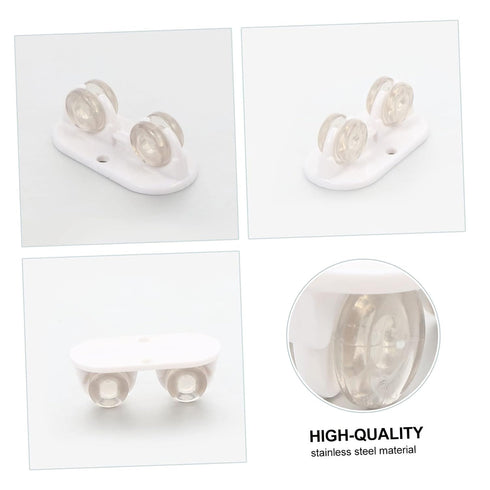 8pcs Self-Adhesive Caster Wheels for Storage Box Practical Sticky Wheels for Bedside Tables Side Cabinets and More