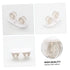 8pcs Self-Adhesive Caster Wheels for Storage Box Practical Sticky Wheels for Bedside Tables Side Cabinets and More