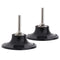 YAKAMOZ 2 Pcs 3 Inch Roll Lock Sanding Disc Holder with 1/4" Shank, Quick Change Adapter for Power Drill