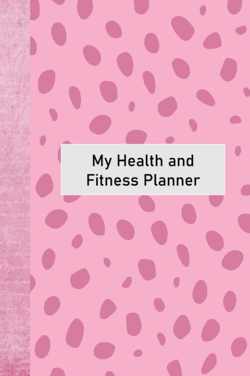 Health and Fitness Tracker Journal. Food Diary and Weight Loss Tracker With Recipe Planner