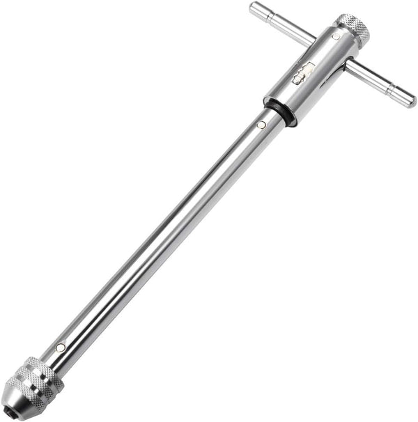 uxcell Adjustable Ratchet Tap Wrench T-Handle, for Metric M5-M12 Thread Taps, 295mm Body