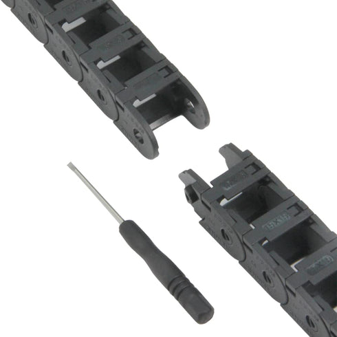 1Meter/39.4Inch Drag Chain Cable Carrier, 15x15mm Open Type R28 for 3D Printer and CNC Machines