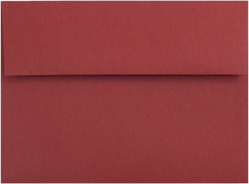 JAM PAPER A7 Premium Invitation Envelopes - 5 1/4 x 7 1/4 - 50/Pack - Dark Red
