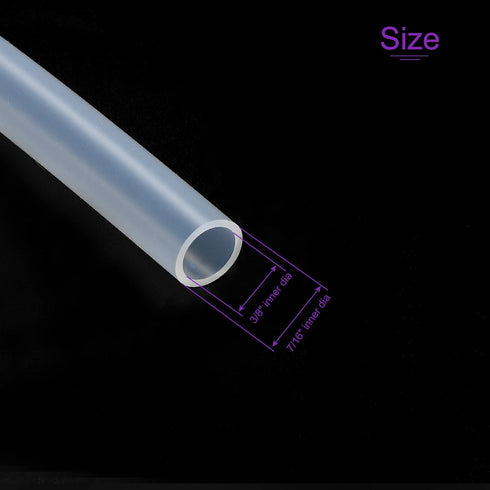 DMiotech 9mm ID 11mm OD 10 Feet Clear Silicone Tube, Industrial Tubing for Water Air Pump