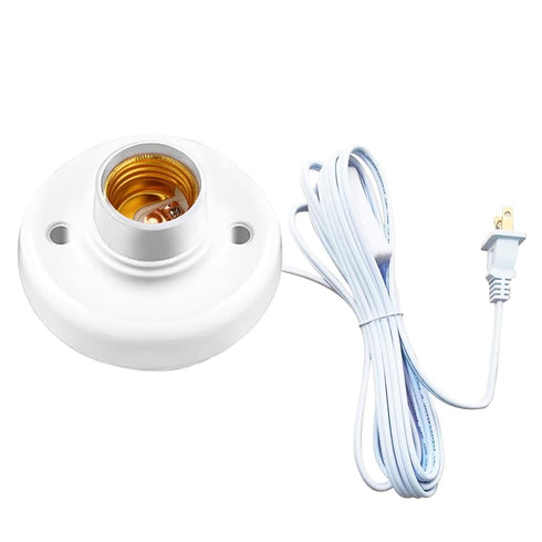 DBKMPZ 15ft Light Socket with Cord E26/ E27 Light Bulb Socket with On/Off
