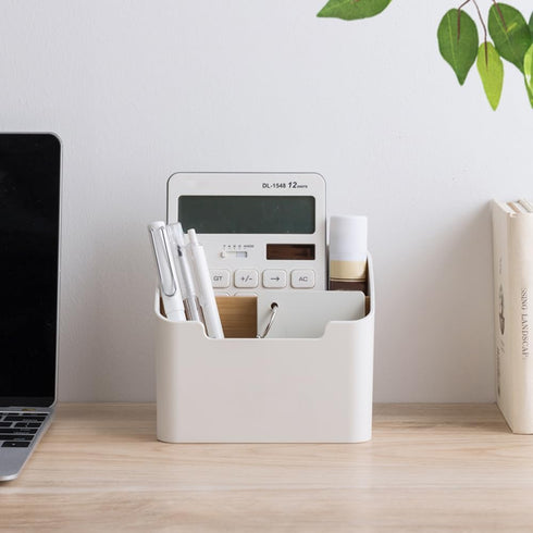 Poeland Remote Control Holder, Desk Storage Organizer Box for Office Supplies, Home