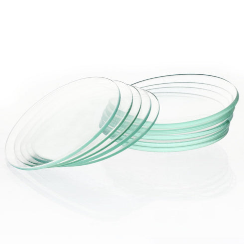 stonylab Watch Glasses, 10pk 50 mm Oblate Watch Glass Beaker Cover Set Ground Edge Borosilicate Glass Beaker Lid Evaporating Dish Cover for Laboratory School Science