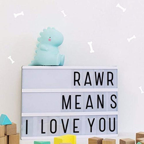ausuky LED Night Light Cute Little Dinosaur Animal Silicone Soft Cartoon Nursery Lamp Bedroom Baby Luminous Toy Light