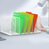 Kuntine.B 2 Pack Desk File Organizer, 7-Section Upright Mesh Desktop File Sorter for Home, Office & Classroom (White)
