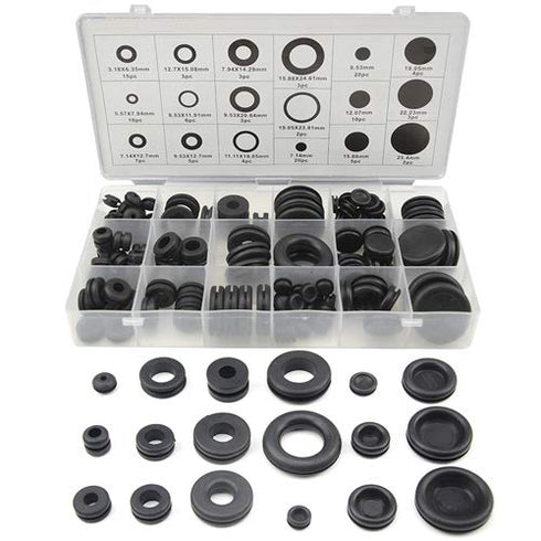 XINGYHENG 125Pcs Rubber Grommets Assortment Set, 18 Sizes for Plumbing and General Repair