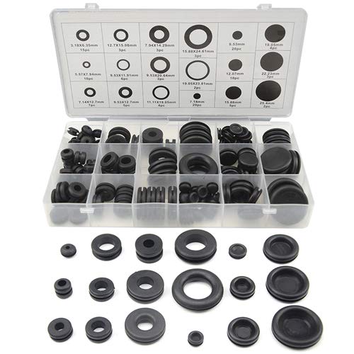 XINGYHENG 125Pcs Rubber Grommets Assortment Set, 18 Sizes for Plumbing and General Repair