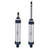 MECCANIXITY Pneumatic Air Cylinder, Double Action MAL25X75, 25mm Bore 75mm Stroke with Quick Fitting Set