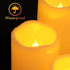 D3 H4 4" 5" 5" 6", Set 5 Homemory Waterproof Flameless Candles, Outdoor Indoor Battery Operated LED Pillar Candles