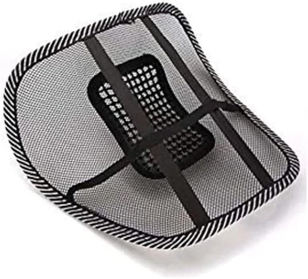 Generic Mesh Back Lumbar Support Cushion, Universal Fit for Office Chair, Home, Car