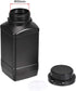uxcell Plastic Lab Chemical Reagent Bottle, 1000ml/34oz Wide Mouth Sample Sealing Liquid/Solid Storage Bottles, Black