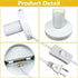 Industrial Table Lamp Base, E26 E27 Lamp Base Without Shade, Mini Short Desk Lamp Exposed Bulb Base in White