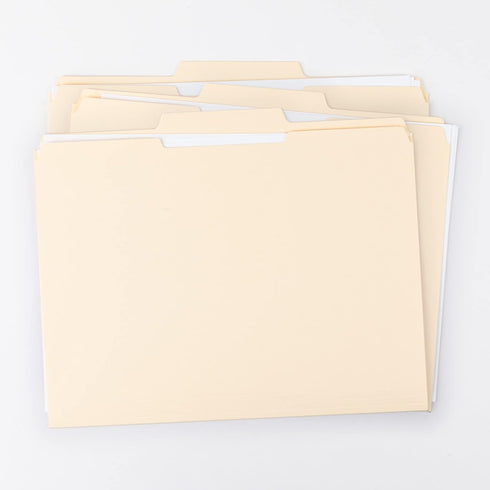 Smead File Folder, Reinforced 1/3-Cut Tab, Letter Size, Manila, 45 Per Box for Document Organization