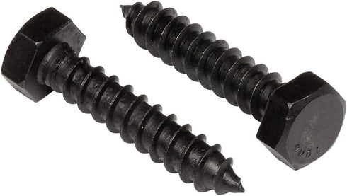 5/16" x 1-1/2" Stainless Steel Hex Lag Bolts, 25 pcs Black Oxidized by Makers Bolt