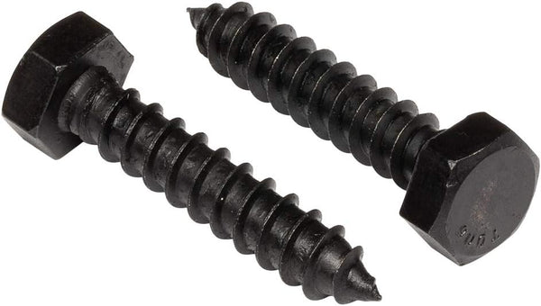5/16" x 1-1/2" Stainless Steel Hex Lag Bolts, 25 pcs Black Oxidized by Makers Bolt