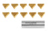 Accusize Industrial Tools Tpg322 Tin Coated Carbide Inserts, 10 Pcs/Box